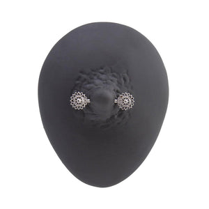 14g 9/16” Geometric Sunflower Steeel Nipple Barbell — Price Per 1