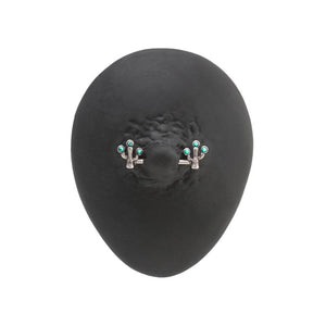14g 5/8” Antiqued Cactus Nipple Barbell — Price Per 1