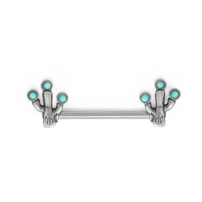14g 5/8” Antiqued Cactus Nipple Barbell — Price Per 1