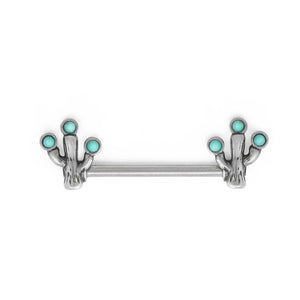 14g 5/8” Antiqued Cactus Nipple Barbell — Price Per 1