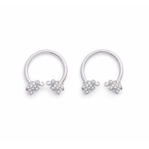 14g 1/2” Square Jeweled Elephant Circular Barbell — Price Per 1