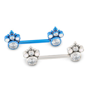 Opulence Titanium Nipple Barbell - Threadless
