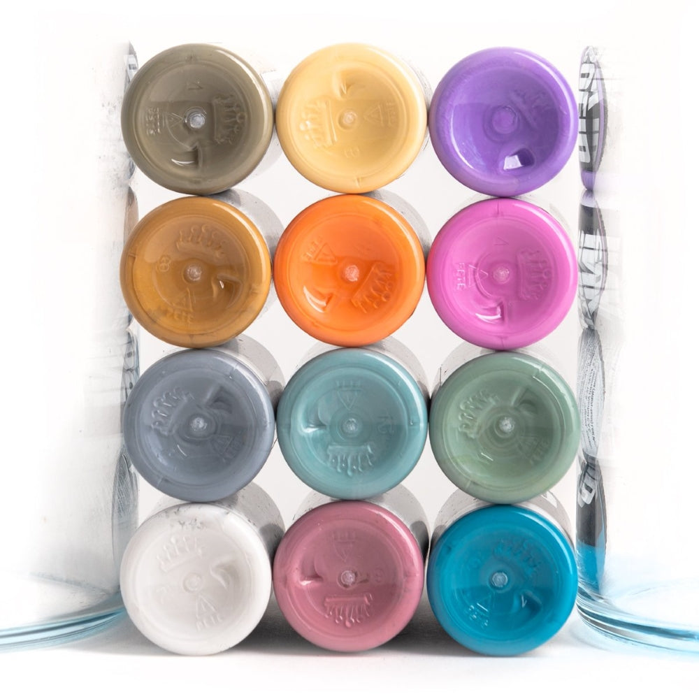 Art Deco 12 Bottle Set — Solid Ink — 1oz