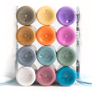 Art Deco 12 Bottle Set — Solid Ink — 1oz