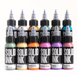 Art Deco 12 Bottle Set — Solid Ink — 1oz