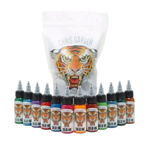 Chris Garver 12 Color Set — Solid Ink — 1oz Bottles