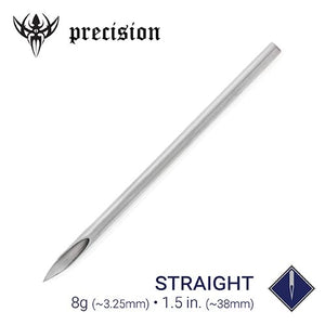 8g Sterilized 1.5" Body Piercing Needles — Box of 50