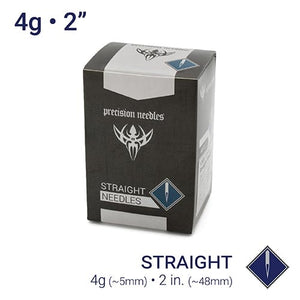 4g Sterilized 2" Body Piercing Needles — Box of 20