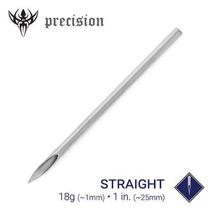 18g Sterilized 1" Body Piercing Needles — Box of 100