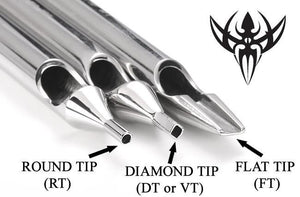 4" Precision Diamond Tattoo Tip - Tip Tube Set Up