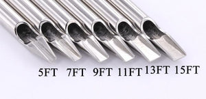 4" Precision Flat Tattoo Tip - Tip Tube Set Up