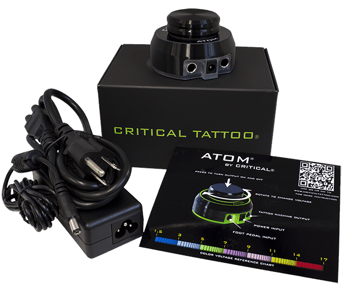 Critical Tattoo Atom Power Supply — Silver
