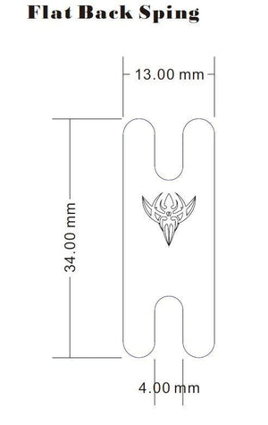 .018" Thick Blue Carbon Steel Back Spring