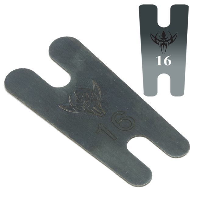 .016" Thick Tapered Blue Carbon Steel Back Spring