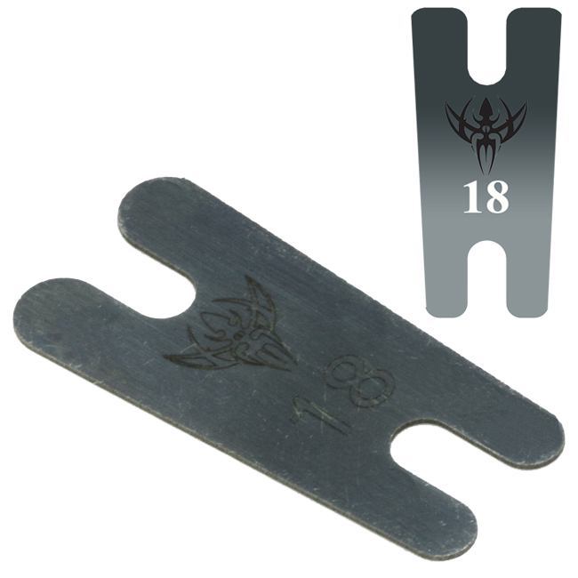 .018" Thick Tapered Blue Carbon Steel Back Spring