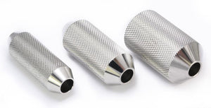Stainless Steel Tattoo Knurled Angle Grip - 3 Sizes - Tattoo Supplies
