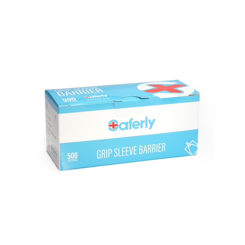 Saferly Grip Sleeve Barrier Protection — For Grips Up to 25mm — Box of 500