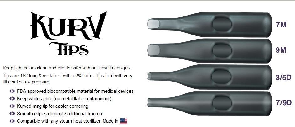 7 Mag KURV Tip by Morphix Tattoo Products