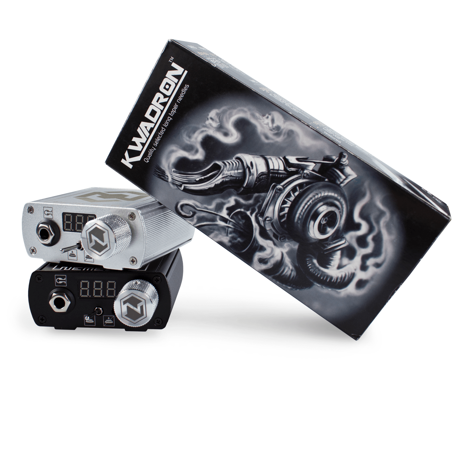 Nemesis Professional Tattoo Power Supply in Black by Kwadron