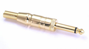 Streamlined Deluxe Gold Plated 1/4" Jack Mono Plug