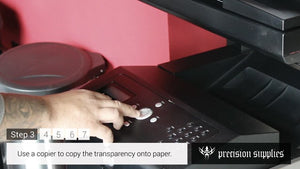 Precision Transparency Sheets 8-1/2” x 11 - 100 Sheets