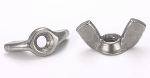 Stainless Steel Wingnut - M4 Metric - Tattoo Machine Supplies