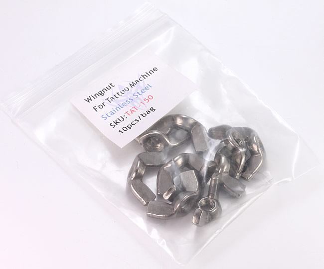 Stainless Steel Wingnut - M4 Metric - Tattoo Machine Supplies