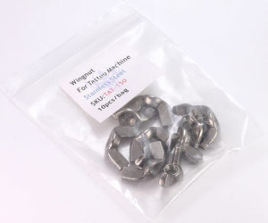 Stainless Steel Wingnut - M4 Metric - Tattoo Machine Supplies