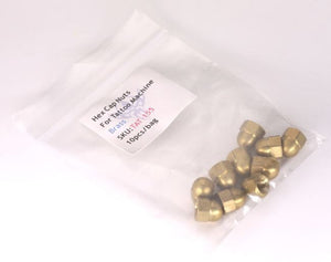 Brass Hex Cap Nut - M4 Metric - Tattoo Machine Supplies