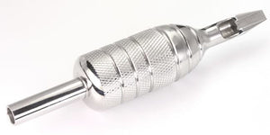 7FT - 1 PIECE Combo Stainless Steel Tattoo 7/8" Grip with 7 FT Open Flat Tip