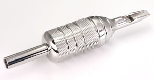 11FT - 1 PIECE Combo Stainless Steel Tattoo 7/8" Grip with 11 FT Open Flat Tip