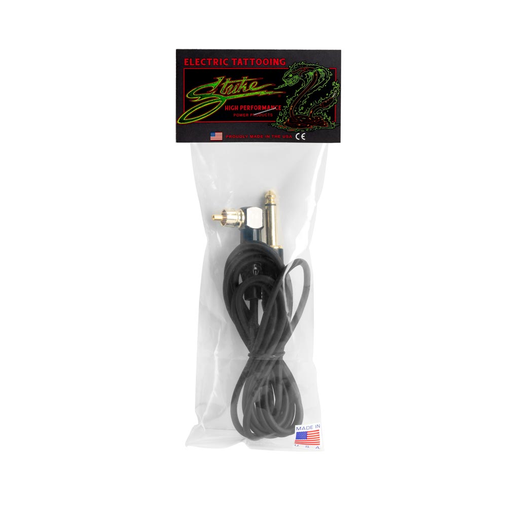 USA Strike 6’ Right Angle RCA Power Cord — Black