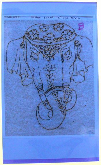 Blue Thermofax Carrier - Use With Oldschool Thermofax Machines - Blue Acetate Thermal Paper