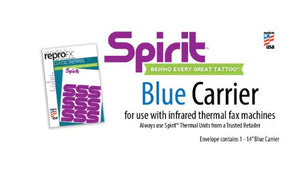 Blue Thermofax Carrier - Use With Oldschool Thermofax Machines - Blue Acetate Thermal Paper