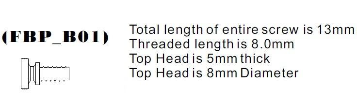 Copper Front Binding Post Screw - M4 Metric - Version 1
