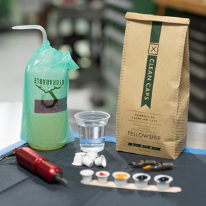 Fellowship Clean Caps — Bag of 200 Biodegradable Ink Cups — 10mm