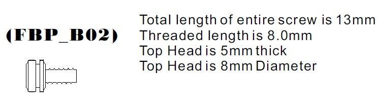 Copper Front Binding Post Screw - M4 Metric - Version 2