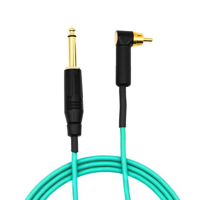 USA Strike 6’ Right Angle RCA Power Cord — Teal