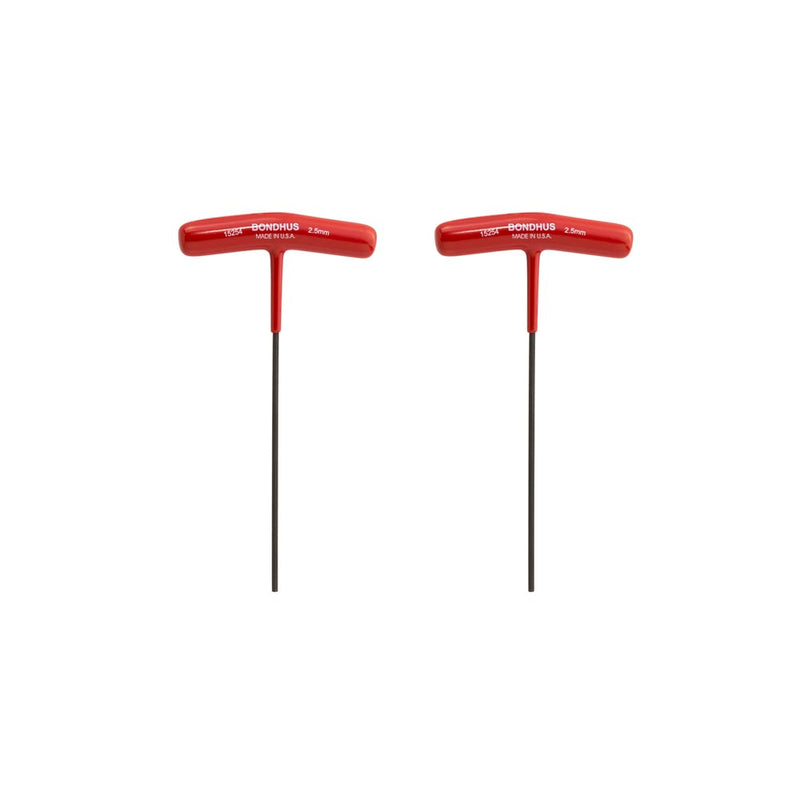 Bondhus 6” 2.5mm T-Handle Hex Key — 15254 — Price Per 2
