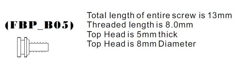 Brass Front Binding Post Screw - M4 Metric - Version 5