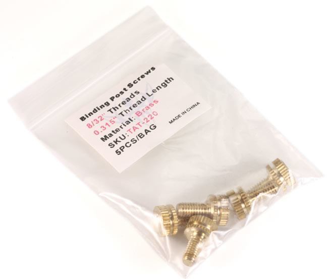 Brass Front Binding Post Screw - M4 Metric - Version 6