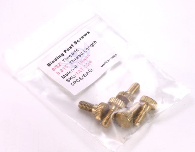 Brass Front Binding Post Screw - M4 Metric - Version 7