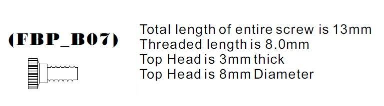 Brass Front Binding Post Screw - M4 Metric - Version 7