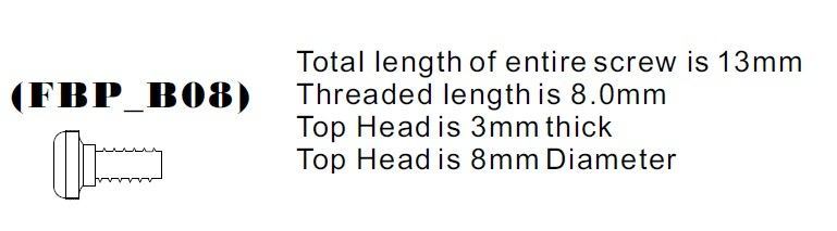 Brass Front Binding Post Screw - M4 Metric - Version 8