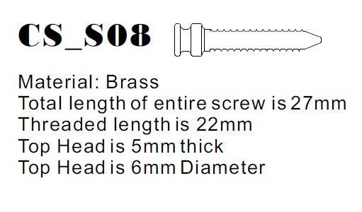 Short Copper Contact Screw - M4 Metric - Version 8