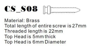Short Copper Contact Screw - M4 Metric - Version 8