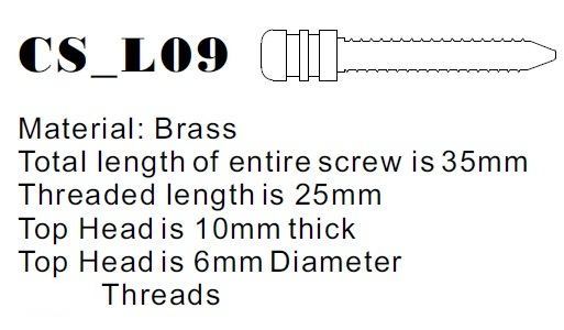 Long Brass Contact Screw - M4 Metric - Version 9