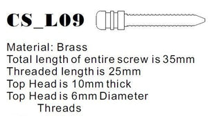 Long Copper Contact Screw - M4 Metric - Version 9