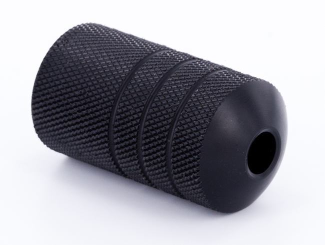Lightweight Autoclavable Ballistic Plastic 1" Black Tattoo Grip - Type 7