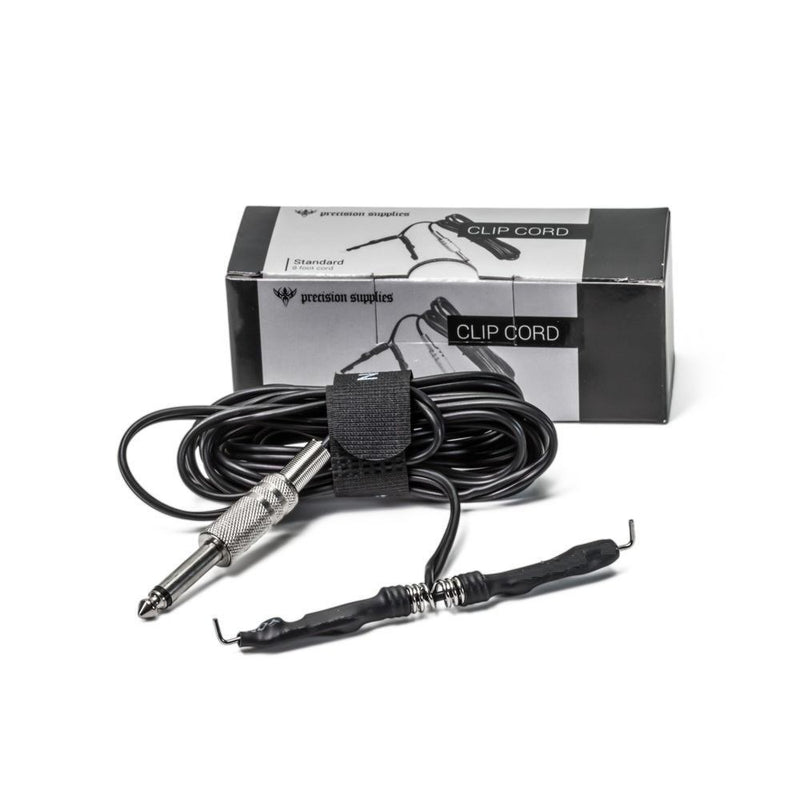 8'-Long Precision Spring Type Clip Cord with 1/4" Jack Mono Plug